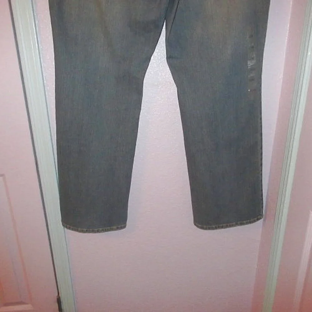 Michael Kors Wide Leg Jeans Womens 22W Stretch Denim High Rise Greenwich NWT